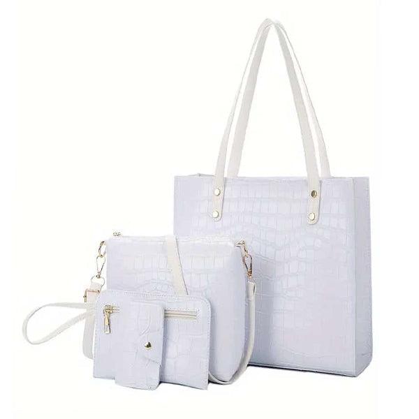 4pcs leather handbag