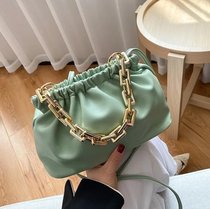 Leather Cloud Shoulder Bag