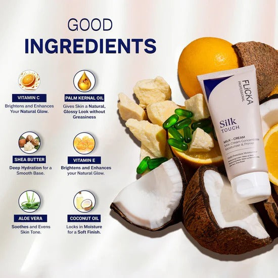 Flicka Silk Touch l Moisturiser + Primer + Sunscreen