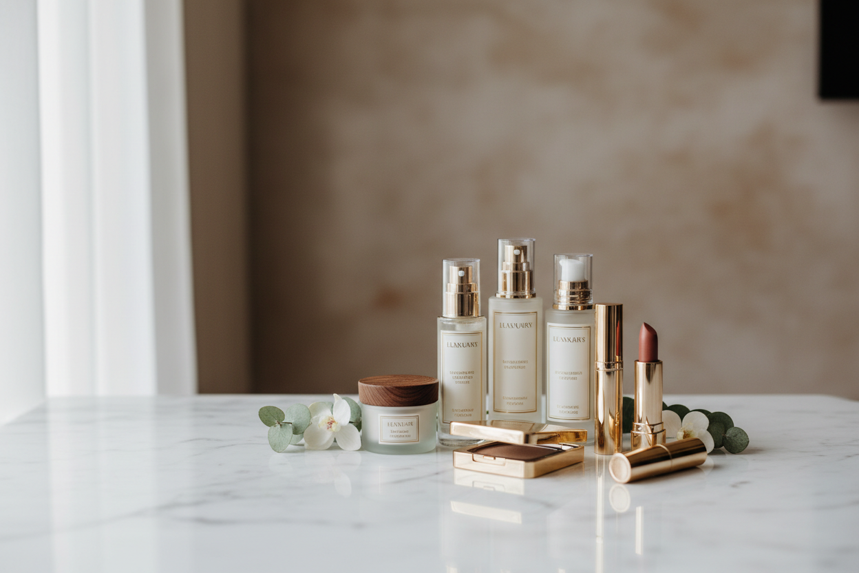 Luxury Beauty Product Display
