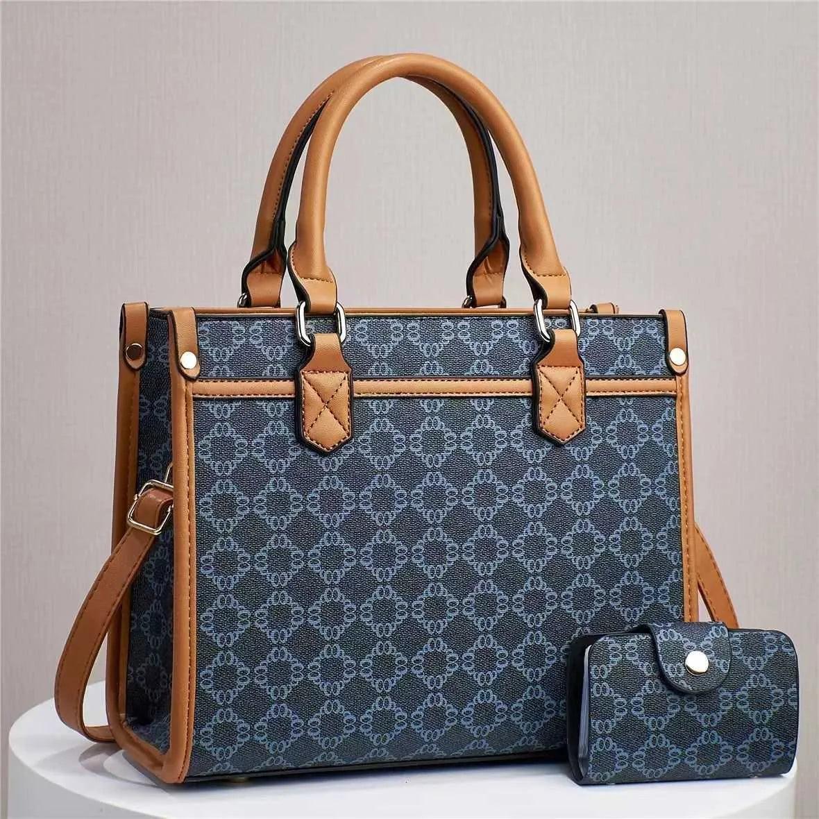 2pcs Luxury Leather Handbag