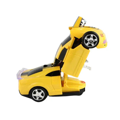 Auto Transformer Robot Car Toy with Lights, Music & Action